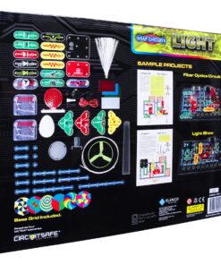 Snap Circuits LIGHT Electronics Exploration Kit | Over 175 Exciting STEM Projects | Full Color Project Manual | 55+ Snap Circuits Parts | STEM Educational Toys for Kids 8+,Multi Lights 16 81S3Gk107wL