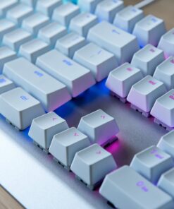Razer BlackWidow X Chroma Mechanical Gaming Keyboard: Green Key Switches - Tactile & Clicky - Chroma RGB Lighting - Military-Grade Metal Construction - Mercury White RGB Mercury 22 81S5zUsIIL