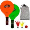 Jazzminton Lite – Indoor & Outdoor Game for Family and Friends – 2 Paddles, 2 Birdies, 1 Ball - All Season Paddle Game for Kids and Adults – Take Your Kids Outside for Some Active Fun 12 81S7cPa8GBS