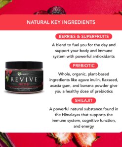 KaraMD Revive Reds - Superfood Powder Supplement for Inflammation & Natural Energy - with Shilajit, Antioxidants & Polyphenols - Mixed Berry Flavor - 30 Concentrated Drink Mix Servings 1 15 81S8huohyPL