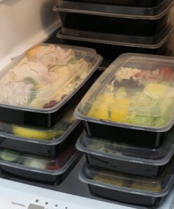 16 Pack - SimpleHouseware 1 Compartment Food Grade Meal Prep Storage Container Boxes, 28 Ounces 16 Pack 25 81S8qDIQBkL