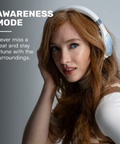 Raycon Everyday Wireless Bluetooth Over Ear Headphones, with Active Noise Cancelling, Awareness Mode and Built in Microphone, IPX 4 Water Resistance, 38 Hours of Battery Life (Rose Gold) Rose Gold 26 81S9hSnCX0L