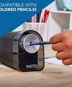 X-ACTO 1818LMR XLR Office Electric Pencil Sharpener, Charcoal Black 28 81SA7AiHInL