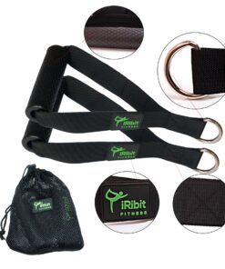 Alternative view of iRibit Fitness Professional Exercise Handles for Cable Machines and Resistance Bands Black