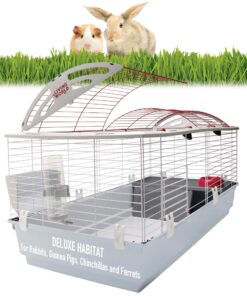 Living World - Deluxe Hybrid Habitat, X-Large - Rabbit, Guinea Pig, Chinchillas, and Small Animal Cage 46.9"L x 22.8"W x 24.0"H Standard Packaging 19 81SBSZ1ZjlL