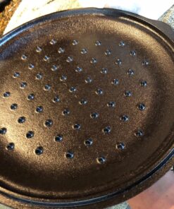 Lodge L10SC3 Cast Iron Lid, 12-inch 12 Inch 38 81SBVSyxuTL