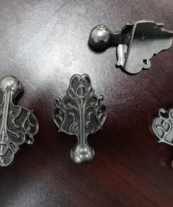 Tim Holtz Idea-ology Foundations Metal Box Feet, 4 Feet per pack, 1-1/2 x 2 Inches, Antique Nickel Finish, TH92821 , Silver 33 81SBmUR4uvL