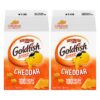 Goldfish Cheddar Crackers, 27.3 oz carton, 2 CT box Cheddar 2 count 1.71 Pound (Pack of 2) 2 81SC28bArRL