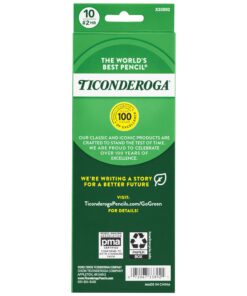 Alternative view of Ticonderoga Wood-Cased Pencils, Pre-Sharpened, 2 HB Soft, Yellow, 10 Count