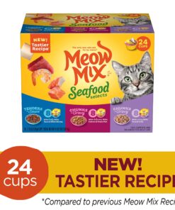 Alternative view of Meow Mix Seafood Selections Wet Cat Food, Variety Pack, 2.75 Ounce Cup (Pack of 24) Variety Pack: Seafood Selections 2.75 Ounce (Pack of 24)