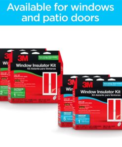 3M Indoor Window Insulation Kit, Insulator Kit for 5 - 3'x5' Windows 5-Windows 34 81SCRM3j5iL