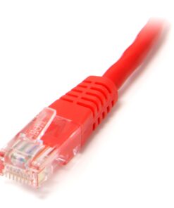 Alternative view of StarTech.com Cat5e Ethernet Cable - 6 ft - Red - Patch Cable - Molded Cat5e Cable - Short Network Cable - Ethernet Cord - Cat 5e Cable - 6ft (M45PATCH6RD) 6 ft / 2m