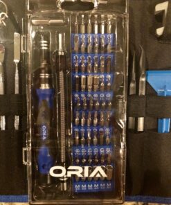 ORIA Precision Screwdriver Set, 86 in 1 Repair Tool Kit, Screwdriver Kit with Portable Bag for Game Console, Tablet, PC, Macbook and Other Electronics, Blue 59 81SECFPn 4L
