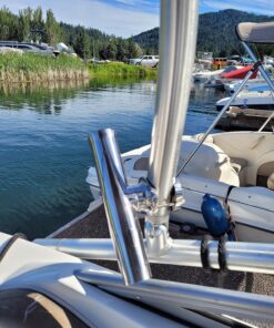 Amarine Made (2x) Stainless Tournament Style Clamp on Fishing Rod Holder for Rails 1-1/4" to 2" 37 81SEbvGx0LL