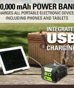 Greenworks 80V (125 MPH / 500 CFM / 75+ Compatible Tools) Cordless Axial Leaf Blower, 2.0Ah Battery and Charger Included Blower (2.0Ah) 23 81SF2cGgzIS