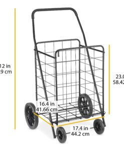 Whitmor Deluxe Utility Cart, Extra Large, Black 37 81SFwSk3wL
