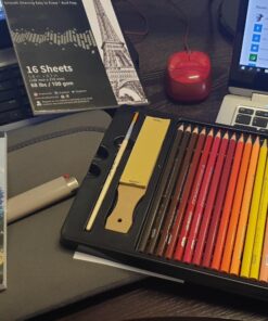 Shuttle Art Professional Drawing Kit, 123 Pieces of Drawing Pencils Set Includes Colouring Pencils, Watercolor, Charcoal, Graphite and Sketch, Ideal for Adults Children Artists 40 81SHRsDQ9GL