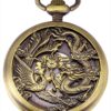 Carrie Hughes Antique Mechanical Pocket Watches for Men Lucky Dragon Phoenix Skeleton Roman Numberals with Chain and Box CH223 18 81SIGsuSPgL