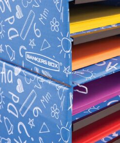 Bankers Box Classroom 15 Compartment Literature Organizer, Single (3384301),Blue 15 Slot 13 81SIJTuKTL