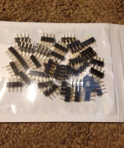RGBZONE 40 Pcs 4 Pin Male to Male Connector for 3528 5050 RGB LED Strip Lights 20 81SJjcxsr5L