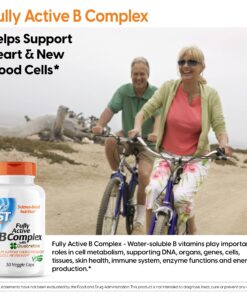 Doctor's Best Fully Active B Complex, Non-GMO, Gluten & Soy Free, Vegan, Supports Energy Production, 30 Count Unflavored 30VC 14 81SJzqdPX4L
