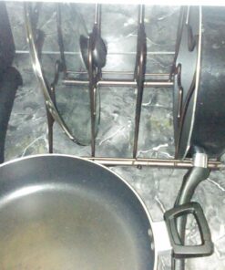 Simple Houseware Cabinet Pantry Pot and Pan Organizer Holder Rack, Bronze 39 81SK7JXiUEL