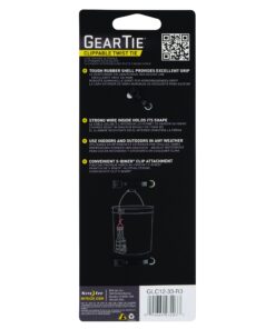 Nite Ize Gear Tie Clippable, The Original Reusable Rubber Twist Tie With A Convenient S-Biner Clip For Hanging + Organizing, 12-Inch, Neon Yellow 12-inch, 1 Pack 16 81SLmnQsn8L