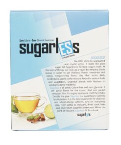 Health Garden Sugarless Erythritol and Stevia Blend Sweetener Packets - All Natural - Non GMO - Kosher- Keto Friendly (40 Packets) 40 Packets 11 81SLza6Uc9L