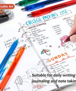 Shuttle Art Colored Gel Pens, 20 Colors Retractable Gel Ink Pens with Grip, Medium Point (0.7mm) Smooth Writing for Adults and Kids Writing Journaling Taking Notes Drawing at School Office Home 27 81SMBCbA2cL