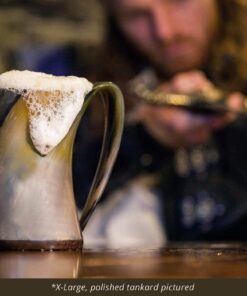 Norse Tradesman LG Viking Drinking Horn Mug - 100% Authentic Flame Treated Beer Horn Tankard With Engravings | The Jarl, approx. 16 oz 32 81SN3KsWcSL