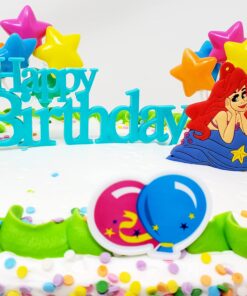 Little Mermaid Princess Ariel Birthday Cake Topper Set (Unique Design) 14 81SN5jfHdHL