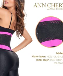 Ann Chery 2051 Latex Fit Women Waist Trimmer Belt for Weight Loss Lumbar Support Fuchsia 38 XL/38 (Fits 33-34 Inch Waist) 9 81SNOU8ewL
