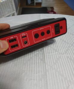 Portable Power Bank with AC Outlet, 83Wh/22500mAh 110V/85W Portable Laptop Charger Battery Bank, External Battery Pack Power Supply for Home Emergency Outage, Outdoor Camping RV Trip Adventure Red 72 81SOpK4U2jL