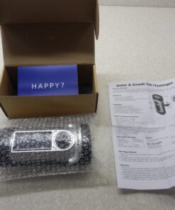 ThorFire Solar Flashlight Hand Crank Solar Powered Rechargeable Flashlight IPX6 Waterproof LED Emergency Lights Dynamo Torch Ideal for Camping Outdoor Climbing Backpack Hiking 50 81SPJO8KyDL