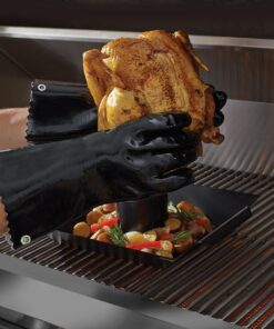 Mr. Bar-B-Q 40111Y Insulated BBQ Gloves | Waterproof Grilling Gloves | Light & Flexible Rubber Gloves | Soft Lining for Added Comfort 7 81SPOZyN1ZL