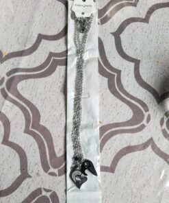 Jstyle Stainless Steel Mens Womens Couple Necklace Pendant Love Heart CZ Puzzle Matching 26 81SPSE19DFL