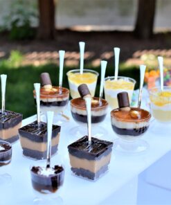 Exquisite Clear Plastic Mini Square Mousse Dessert Cups 40 Ct - 3.6 oz 19 81SQJMtNRiL