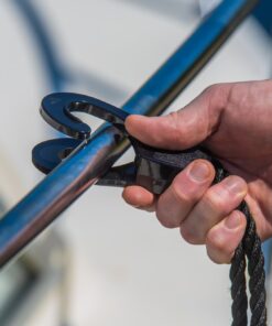 Fastfender – 32 - The Original Single Handed Boat Fender Hanger - Made from UV Resistant Plastic - Sold in Pairs Black 8 81SQpa0hd7L 2