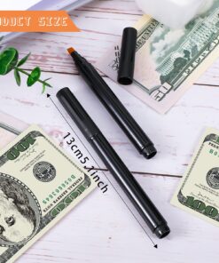 Counterfeit Bill Detector Pen Fake Bill Checker Money Tester Pen Universal Detect False Currency Pen Bills Counterfeit Detector (4 Pieces) 4 8 81SRQhOdDHS