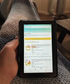 Amazon Fire 7 tablet, 7” display, read and watch, under $60 with 10-hour battery life, (2022 release), 16 GB, Black Lockscreen Ad-Supported 51 81SSmvkuFL