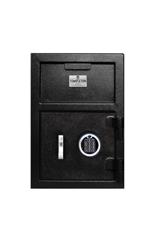 Templeton Safes Standard Depository Drop Slot Safe with Electronic Keypad Combination & Key Backup, 1.12 CBF Standard - 1.12 CBF