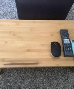 SONGMICS Laptop Desk, Folding Lap Tray, Bamboo Bed Desk with Tilting Top, Small Drawer, for Home Office, Bedroom, Natural ULLD01N 75 81SUQJx0tiL