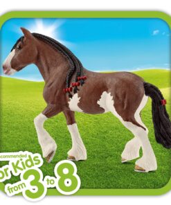 Alternative view of Schleich Farm World, Animal Figurine, Farm Toys for Boys and Girls 3-8 Years Old, Clydesdale Mare
