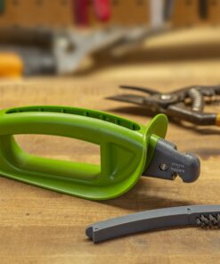 Alternative view of Smith’s 50601 Pruning Tools Sharpener - Hedge & Pruning Shears - Loppers & Gardening Tools - Large Handle w/Finger Guard - Handheld Manual - Replaceable Carbide Blades - Wire-Bristled Cleaning Brush