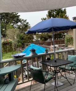 ONIVA - a Picnic Time Brand Outdoor Canopy Sunshade Beach Umbrella 5.5' - Small Patio Umbrella - Beach Chair Umbrella, (Navy Blue),822-00-138-000-0 Navy Blue 32 81SVG3dhL7L