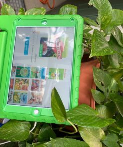 HDE Case for iPad 9.7-inch 2018/2017 Kids Shockproof Bumper Hard Cover Handle Stand with Built in Screen Protector for New Apple Education iPad 9.7 Inch (6th Gen) / 5th Generation iPad 9.7 - Green 35 81SVHIatVBL