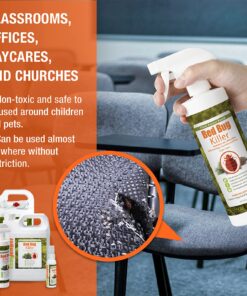 EcoRaider Bed Bug Killer Spray 1 Gallon Jug, Green + Non-Toxic, 100% Kill + Extended Protection 22 81SWbm94sL