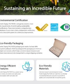 ASUS ProArt Display 27” 4K HDR Professional Monitor (PA279CRV) - IPS, UHD (3840 x 2160), 99% DCI-P3/Adobe RGB, ΔE < 2, Calman Verified, USB-C PD 96W, DisplayPort, Daisy-Chain, Height Adjustable 29 81SWvCHnv2L