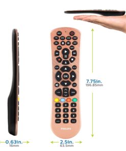 Alternative view of Philips Universal Remote Control Replacement for Samsung, Vizio, LG, Sony, Sharp, Roku, Apple TV, RCA, Panasonic, Smart TVs, Streaming Players, Blu-ray, DVD, Simple Setup, 6 Device, Rose, SRP6239R/27