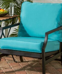 Greendale Home Fashions Deep Seat Cushion Set, Teal 10 81SXf2tnSEL